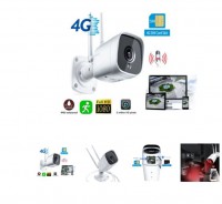 TELECAMERA DI VIDEOSORVEGLIANZA 4G CON SIM 2MP SENSORE DI MOVIMENTO 1080P