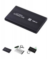 CASE BOX ESTERNO ULTRA SLIM PER HARD DISK 2.5" SATA USB 2.0 IN ALLUMINIO