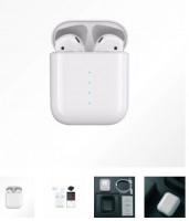 CUFFIE AURICOLARI STEREO BLUETOOTH 5.0 i100 CON BASE DI RICARICA WIRELESS SUPERBASSI