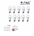 Lampadine led Vtac 9w sviluppo 60w 10 pezzi E27